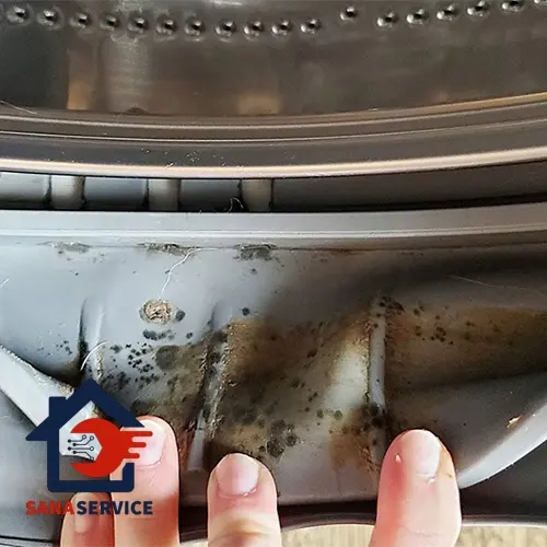 طریقه حذف آلودگی های موجود در لاستیک ماشین لباسشویی