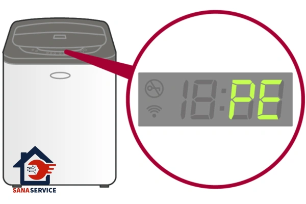 نحوه عیب یابی ارور pe لباسشویی ال جی