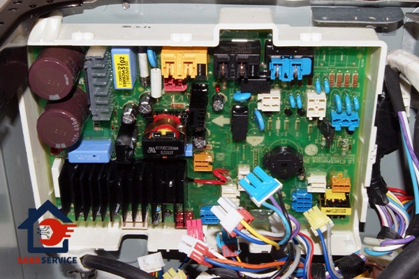 نحوه تشخیص بردهای تقلبی و اصلی لباسشویی الجی