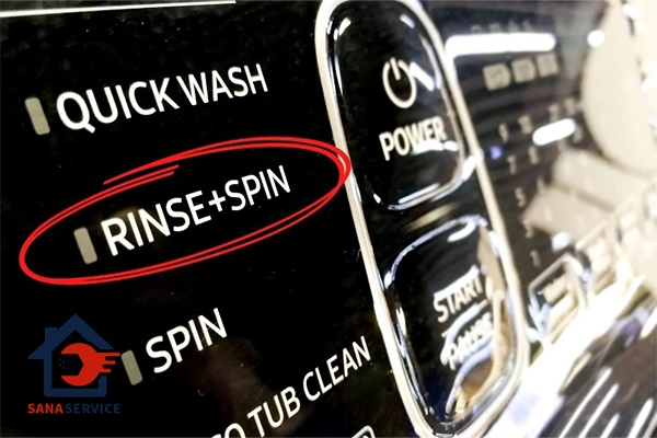 بررسی معنی rinse در ماشین لباسشویی