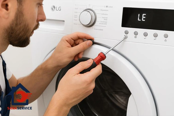 مهم ترین دلایل بروز خطای le در لباسشویی ال جی