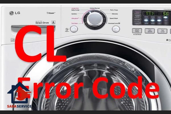 علت نمایش ارور cl لباسشویی ال جی در صفحه نمایش آن