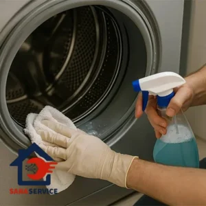 تمیز کردن لاستیک لباسشویی